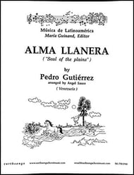 Alma Llanera SATB choral sheet music cover Thumbnail